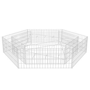 vidaXL Gabion h&oslash;ybed sekskantet 200x173x40 cm