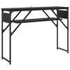 vidaXL Konsollbord Svart Eik Konstruert tre 105x30x75cm