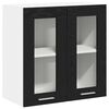 vidaXL Hengende skap Svart Eik 60 x 31 x 60 cm Konstruert tre