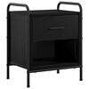 vidaXL Nattbordskap Svart eik 40 x 30 x 50 cm Konstruert tre