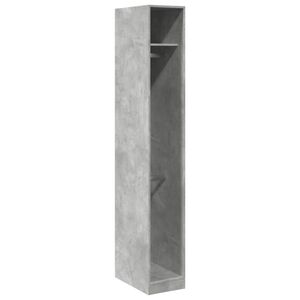vidaXL Garderobe betonggr&aring; 30x50x200 cm konstruert tre