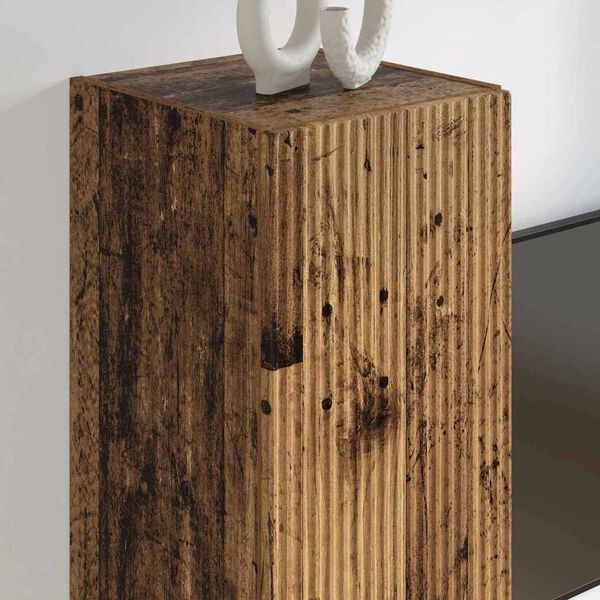 vidaXL TV Veggskap Gamle tre 30 x 31 x 100 cm Konstruert tre