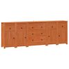 vidaXL Serviesskap 5 stk. VoksBrun 226 x 35 x 80 cm Massiv furu