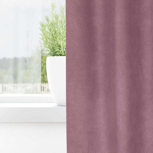 vidaXL Blendingsgardiner 2 pcs Mørk rosa 140 x 225 cm Fløyel