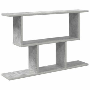 vidaXL Vegghylle Betonggr&aring; 80 x 15 x 50,5 cm Konstruert tre