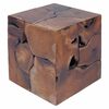 vidaXL Krakk brun 40x40x45 cm heltre teak