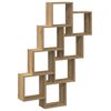 vidaXL Vegghylle kubeformet artisan eik 90x15x119,5 cm konstruert tre