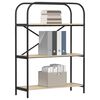 vidaXL Bokhylle Sonoma eik 80 x 30 x 109 cm Konstruert tre