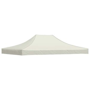 vidaXL Teltduk for festtelt 4x3 m kremhvit 270 g/m&sup2;