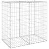 vidaXL Gabion med dekker galvanisert st&aring;l 100x60x100 cm