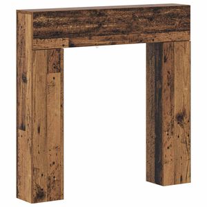 vidaXL Peisramme Gammelt tre 102 x 18 x 100,5 cm Konstruert tre