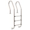 vidaXL Bassengstige 3 trinn rustfritt st&aring;l 304 120 cm