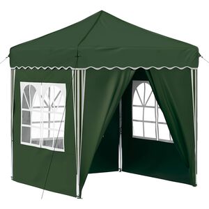 vidaXL Pop-up Festtelt 195 x 195 x 245 cm Gr&oslash;nn Oxford Stoff