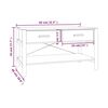 vidaXL Salongbord 82x48x45 cm konstruert tre