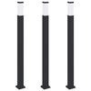 vidaXL Pullertlamper 3 stk 110 cm svart IP44