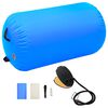vidaXL Oppbl&aring;sbar gymnastikkrull med pumpe 100x60 cm PVC bl&aring;