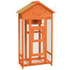 vidaXL Fuglehus brun 91,5x53x170 cm heltre furu