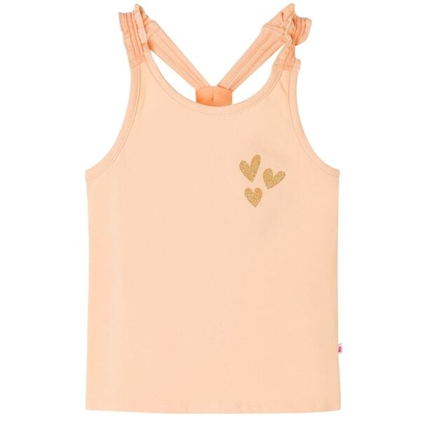 Singlet for barn lyseoransje 104