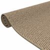 vidaXL Teppel&oslash;per sisal-utseende sand 50x100 cm