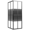 vidaXL Dusjkabinett striper ESG 90x70x180 cm svart