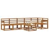vidaXL Utend&oslash;rs sofa-sett 7 pcs Naturlig Solid akasietre