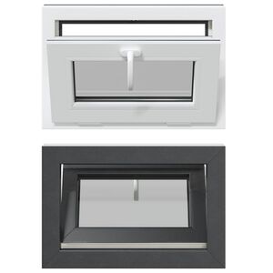 vidaXL Kj&oslash;levindu RISOR 60 x 40 cm PVC og glass