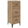 vidaXL Serviesskap Artisan Eik 34,5 x 34 x 90 cm Konstruert tre
