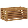 vidaXL Utend&oslash;rs Krakk Benk Solid akasietre Naturlig 79 x 43 x 37 cm