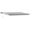 vidaXL Manuell utvidbar markise med LED-lamper 4 x 2 m