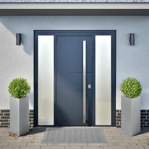 vidaXL Plantekasser 2 stk trekantet 40x40x75 cm galvanisert stål