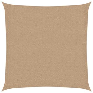 vidaXL Solseil 160 g/m&sup2; gr&aring;brun 7x7 m HDPE