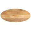 vidaXL Bordplate 100x50x2,5 cm oval heltre mango