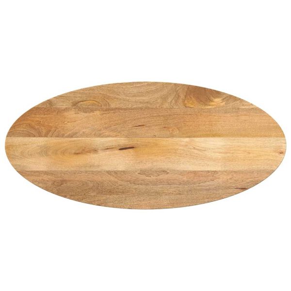 vidaXL Bordplate 100x50x2,5 cm oval heltre mango
