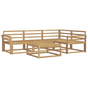 vidaXL Utend&oslash;rs sofa-sett 5 pcs Hvit 79 x 79 x 37 cm Solid akasietre