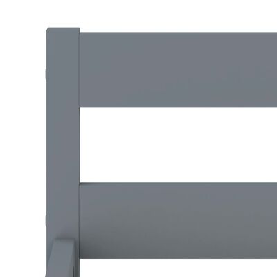 vidaXL Sengeramme grå heltre furu 90x200 cm