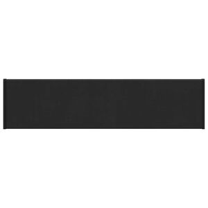 vidaXL Vinduskarmer Svart med trestruktur 80 x 20 x 4,5 cm PVC