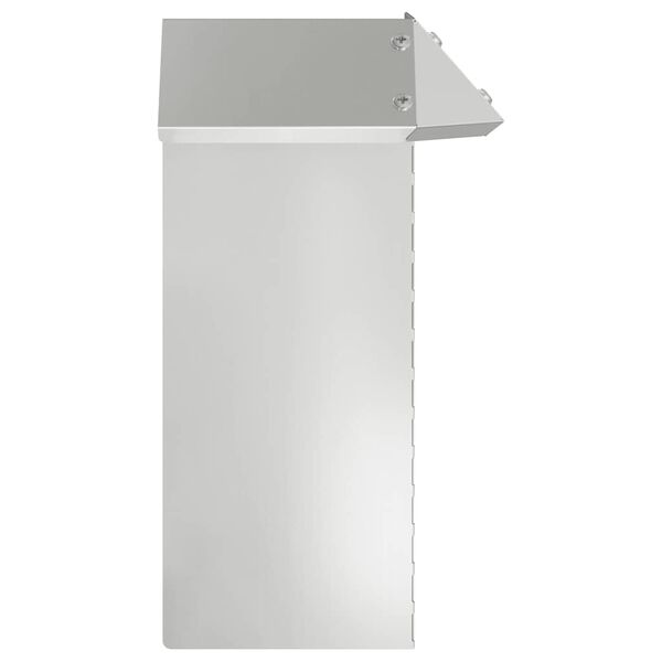 vidaXL Sneglenett 4 pcs s&oslash;lv 13,5 x 13,5 x 25 cm Galvanisert St&aring;l