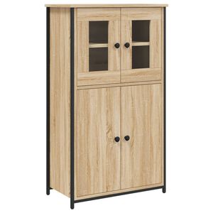 vidaXL Highboard sonoma eik 62x32x106,5 cm konstruert tre
