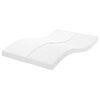 vidaXL Skummadrass hvit 140x200 cm 7-Zone hardhet 20 ILD