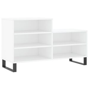 vidaXL Skoskap hvit 102x36x60 cm konstruert tre