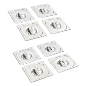 Pannelokk 8 stk GN 1/6 rustfritt st&aring;l