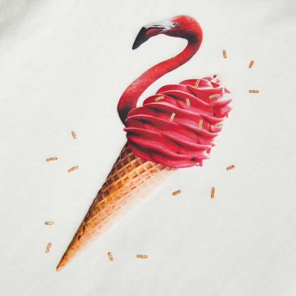 T-skjorte for barn ecru 140