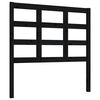 vidaXL Sengegavl svart 95,5x4x100 cm heltre furu