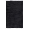 vidaXL Flossteppe med lang luv NAVARRA svart 80x150 cm polyester