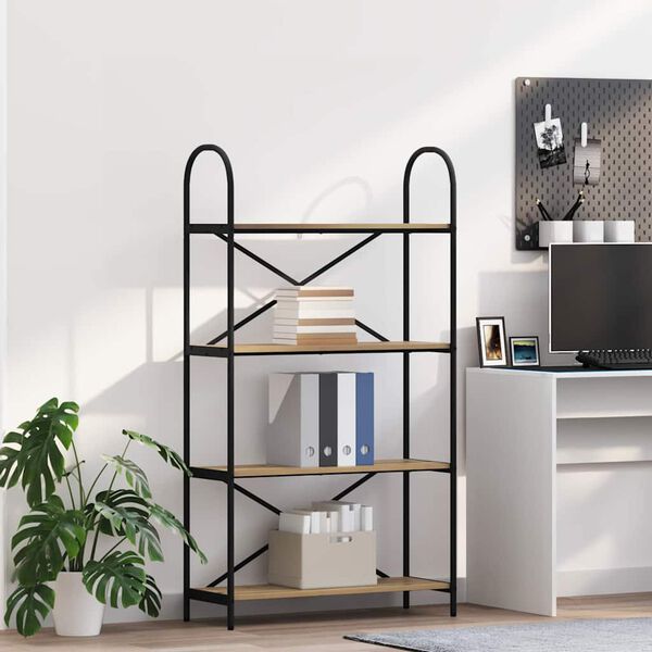 vidaXL Bokhylle Artisan Eik 80 x 30 x 146 cm Konstruert tre