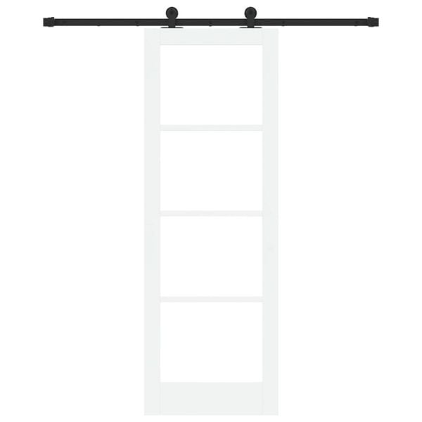 vidaXL Skyved&oslash;r ORKDAL Hvit og svart 73,5 x 211 cm