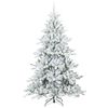 vidaXL Kunstig sammensatt juletre med 300 LED med stativ 210 cm PVC