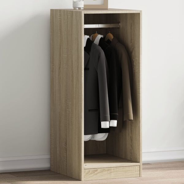 vidaXL Garderobe sonoma eik 48x41x102 cm konstruert tre