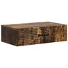 vidaXL Vegghengt Sidebord 59 x 34,5 x 17 cm Konstruert tre R&oslash;kt Eik