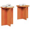 vidaXL Kaffebord 2 pcs Vokset Brun